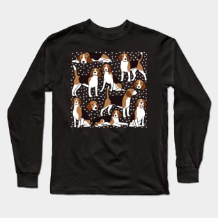 Cute beagle dog pattern Long Sleeve T-Shirt